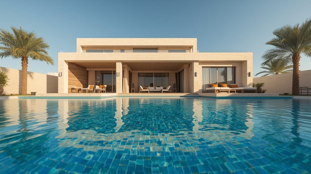 Lucid Origin Ultra realistic luxury villa swimming pool in Dub 2